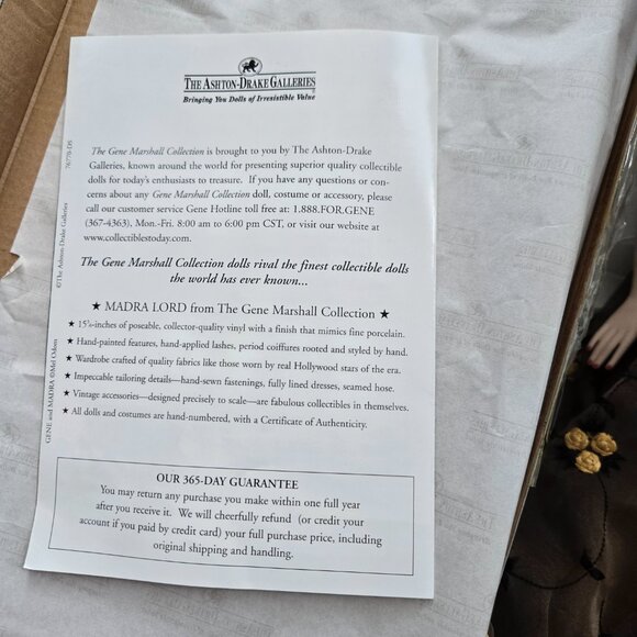 Ashton Drake Gene Marshall Madra Lord ‘Moulin Noire’ Fashion Doll • Limited Edit - Picture 5 of 10